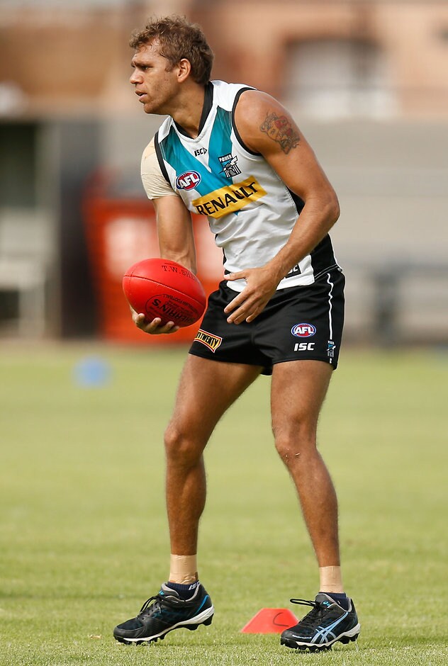 AFL 2016 Training - Port Adelaide 260116 Nathan Krakouer is set to miss the NAB Challenge after suffering a hamstring injury - ${keywords}